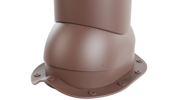 Роторная вентиляция Viotto, для металлочерепицы, d-125мм, утепленная, коричневый шоколад (RAL 8017)